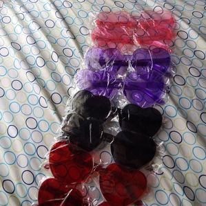 Colored heart shape sunglasses